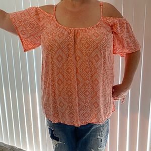 Torrid Coral Design Top